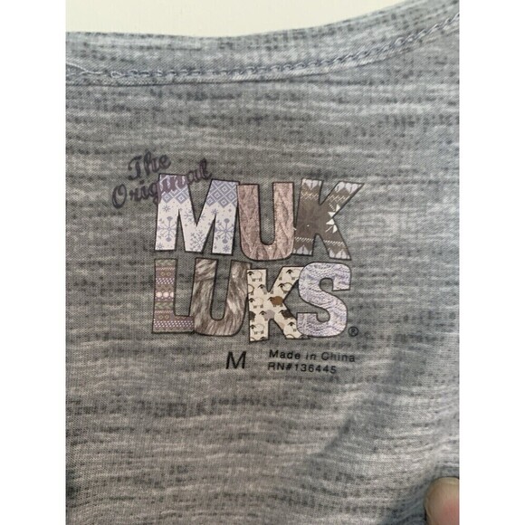 NWT Woman's Original Muk Luks One Piece Romper  Size Med Gray Cloud Knit - Picture 4 of 9